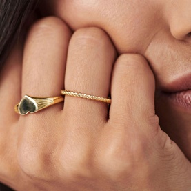 Fine 14kt Gold Twisted Rope Ring
