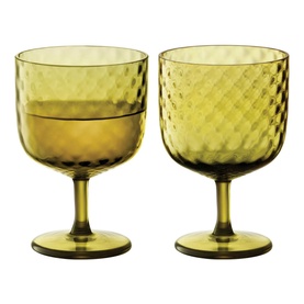 Set of 2 Dapple Wine Glass 325ml Woodland Green