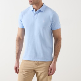 Mesh Logo Polo Shirt