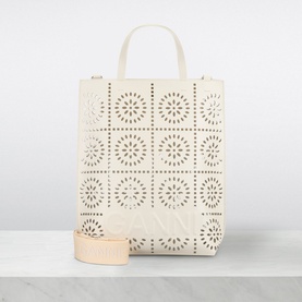 Banner Broderie Medium Leather Tote