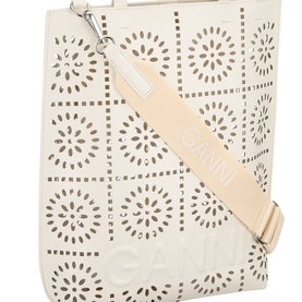 Banner Broderie Medium Leather Tote