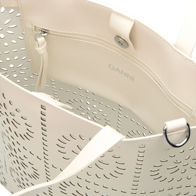 Banner Broderie Medium Leather Tote