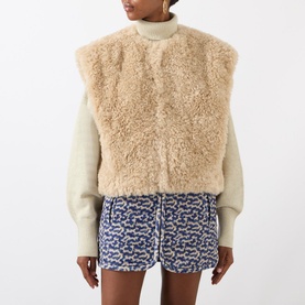 Feliz Shearling Sleeveless Gilet