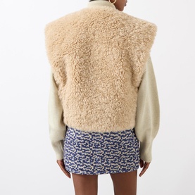 Feliz Shearling Sleeveless Gilet