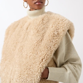 Feliz Shearling Sleeveless Gilet