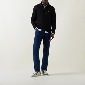 Zebra Half-Zip Sweatshirt