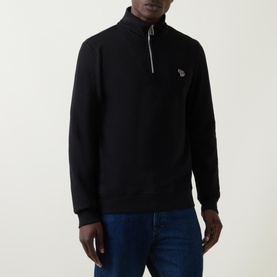 Zebra Half-Zip Sweatshirt