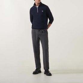 Zebra Half-Zip Sweatshirt