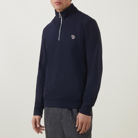 Zebra Half-Zip Sweatshirt