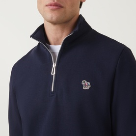 Zebra Half-Zip Sweatshirt