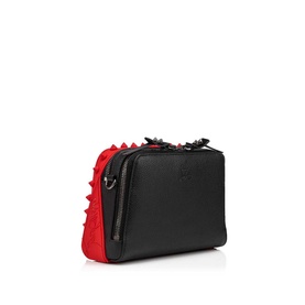 Loubitown Spikes Leather Messenger Bag