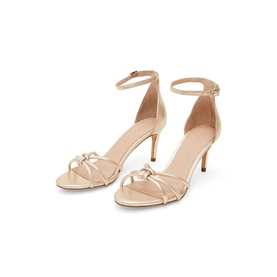 Barely There Knotted Heeled Sandals