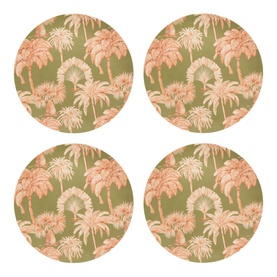Set Of Four Melamine Dinner Plate
