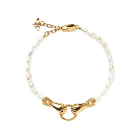 Harris Reed In Good Hands Pearl Bracelet