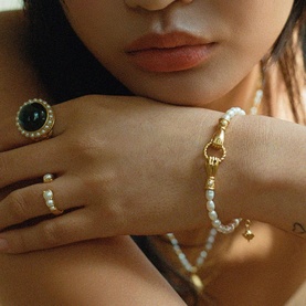 Harris Reed In Good Hands Pearl Bracelet