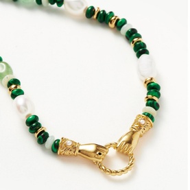 Harris Reed In Good Hands Beaded Gemstone Necklace