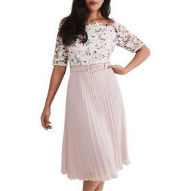 Petite Franky Lace Bardot Dress