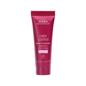 AVEDA Colour Control Leave-In Treatment Rich in a pink 25ml travel-size tube with white cap