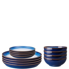 Blue Haze 12-Piece Coupe Tableware Set