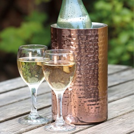 Wine Cooler Hammered Copper