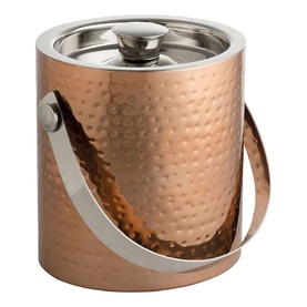 Ice Bucket Hammered Copper