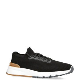 Knit Lace-Up Trainer