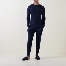 Elasticated Drawstring Waffle Sweatpants