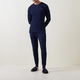 Elasticated Drawstring Waffle Sweatpants
