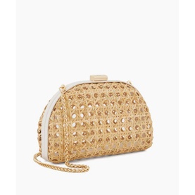 Elated Small Rattan Clutch Bag