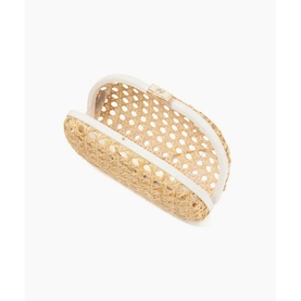 Elated Small Rattan Clutch Bag