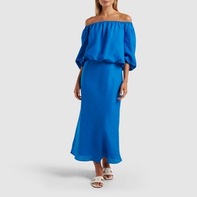 Molly Bias-Cut Midi Skirt