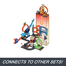 Hot Wheels City Super Loop Fire Station Playset