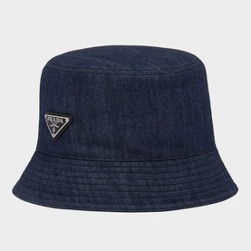 Denim Logo Hardware Bucket Hat