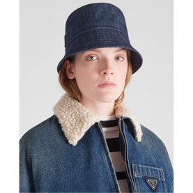 Denim Logo Hardware Bucket Hat