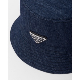 Denim Logo Hardware Bucket Hat