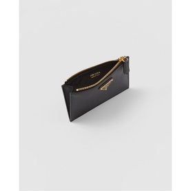 Saffiano Leather Zip Card Holder