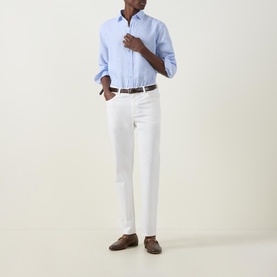 Gabardine Five-Pocket Jeans