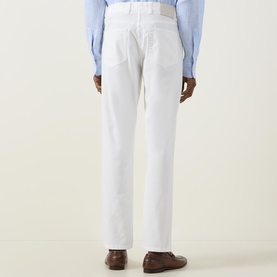 Gabardine Five-Pocket Jeans