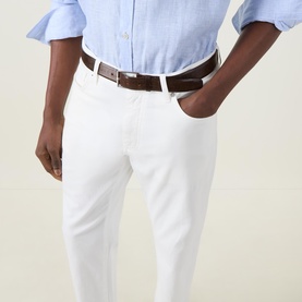Gabardine Five-Pocket Jeans
