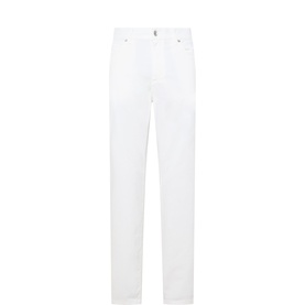 Gabardine Five-Pocket Jeans
