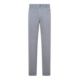 Gabardine Five-Pocket Jeans