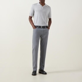 Gabardine Five-Pocket Jeans