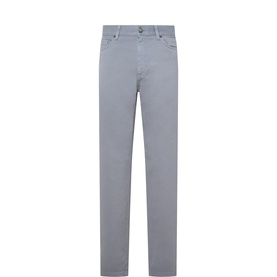 Gabardine Five-Pocket Jeans