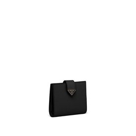 Small Saffiano and Leather Wallet