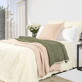 300 Tread Count Cotton Sateen Fitted Sheet Ivory