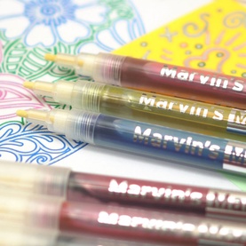 12-Pack Silver Rainbow Markers