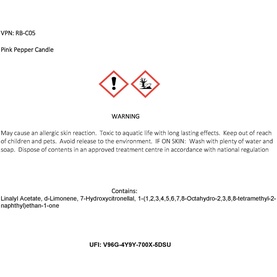 Pink Pepper Luxury Candle & Lid