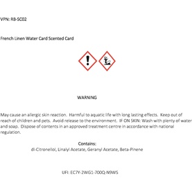 French Linen Water Scented Card