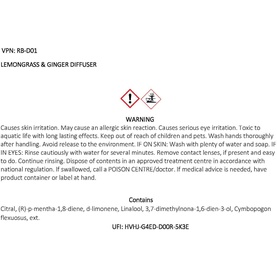 Lemongrass & Ginger Luxury Diffuser