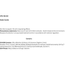 Dodici Luxury Candle & Lid